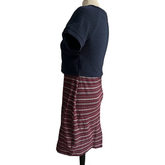 Anthropologie Double Time Dress by Greylin Sz Small Womens Mini Dress Short Sle - Picture 9 of 11